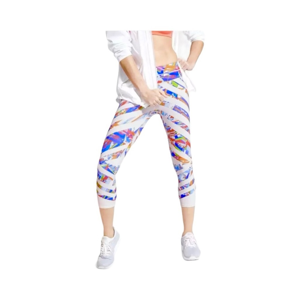 Athleta Kaleidoscope Sonar Multicolored Capri Leggings​​